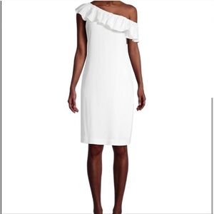 Trina Turk Edan Ruffled One-Shoulder Dress NWT